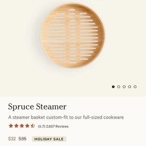 Our Place Dumpling, Single Spruce steamer , w sheets ,New